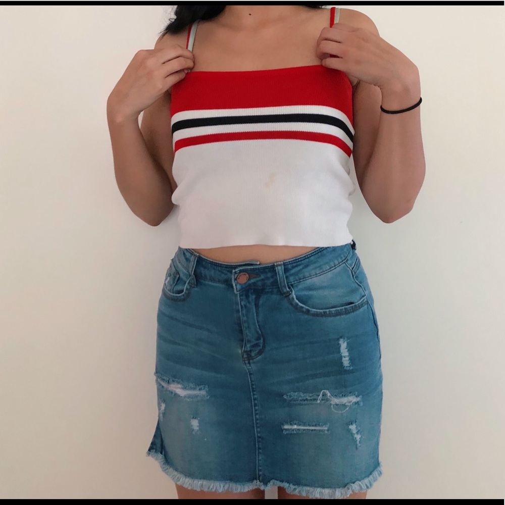 ❤️ Striped cropped Tank Top ❤️